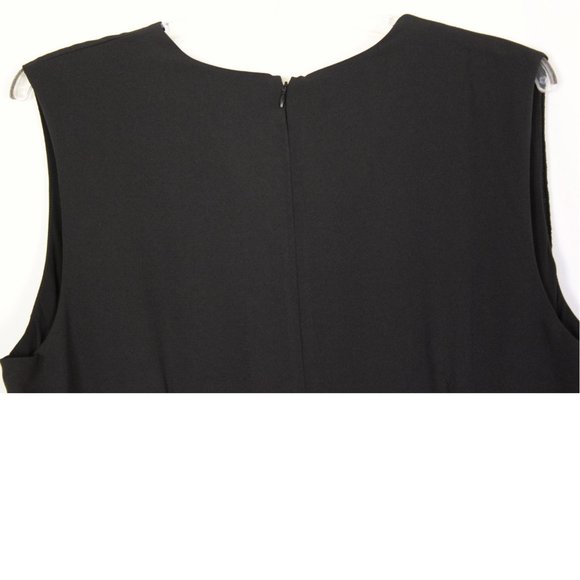 NWT Eloquii Black Ruffled Front Dress Size 20 - Picture 8 of 11